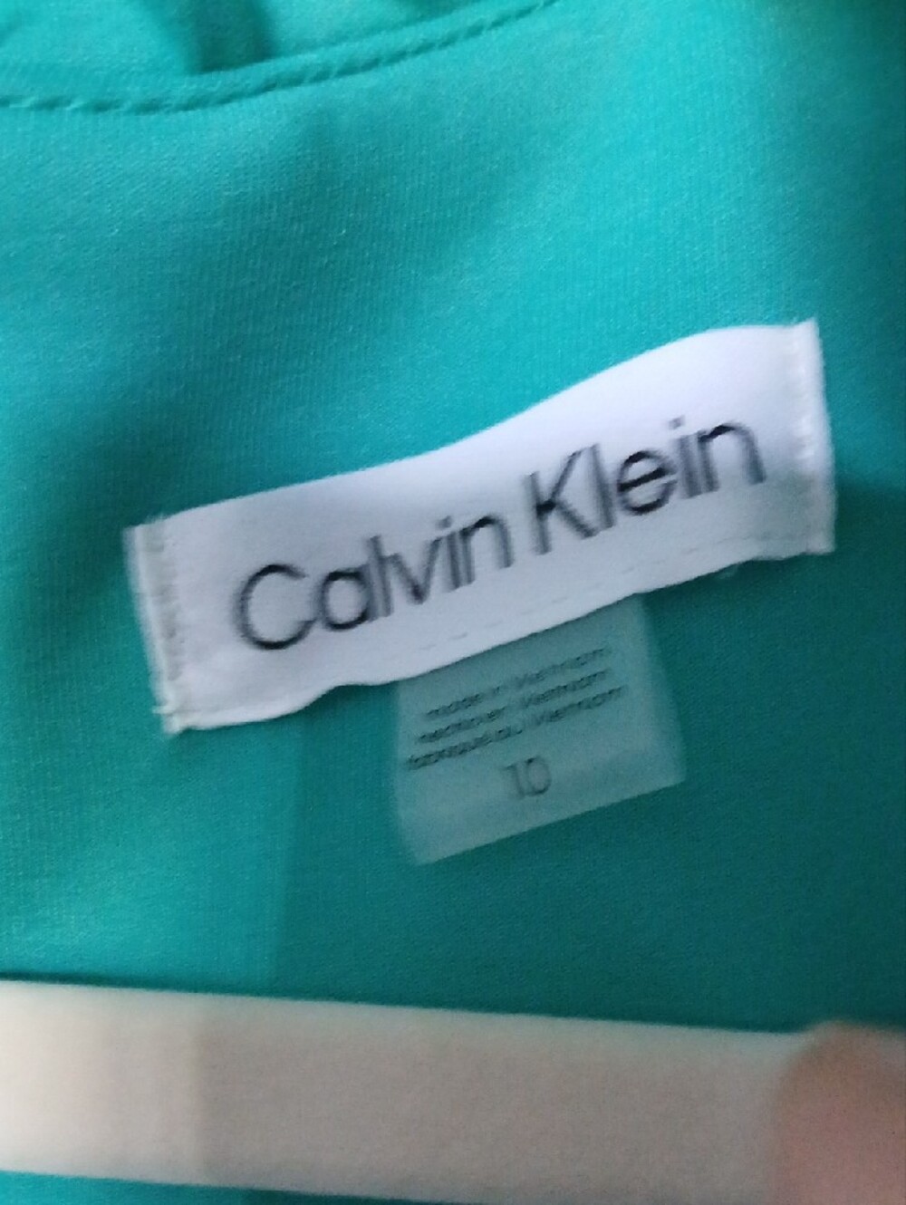 NWT Beautiful! Vibrant Color! Calvin Klein Sleeveless V-Neck Dress!! - Picture 2 of 4